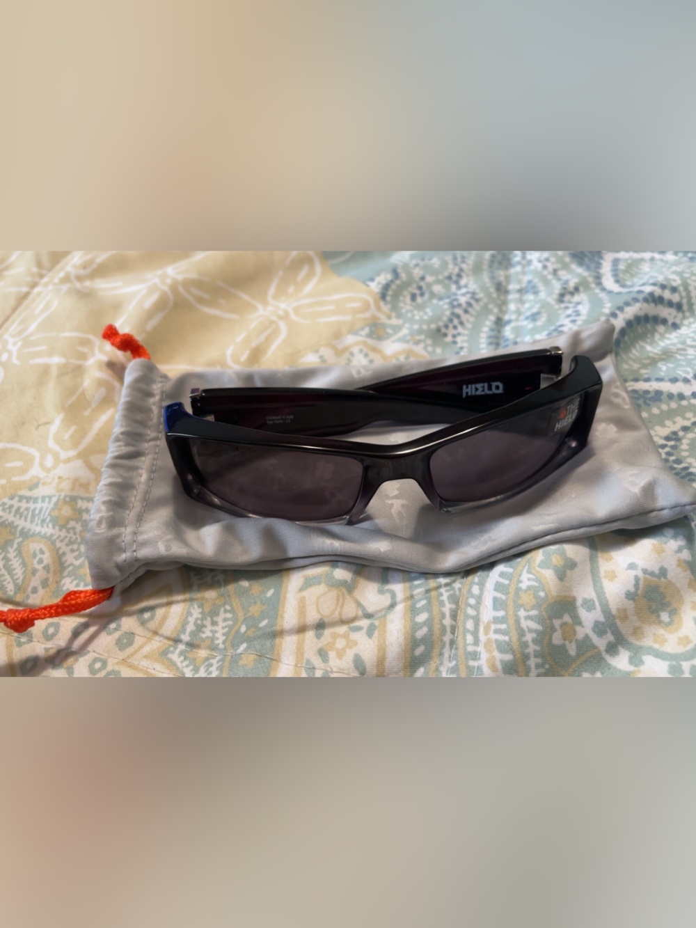 Vintage Y2K SPY Hielo Black Rectangle Sunglasses with Dark Smoke Lenses NWOT